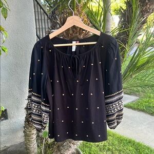 Anthropologie Pilcro Calanthe Top Bohemian Festival Boho Size Small